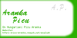 aranka picu business card